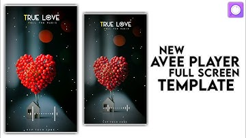 New Avee Player Full Screen Template | How To Make Trending Whatsapp Status | Avee Player Editing