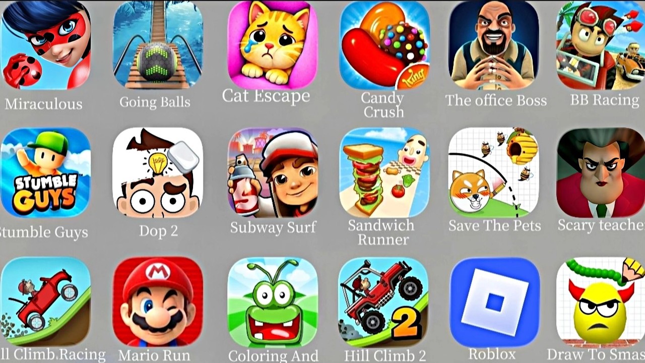 Cat Escape, Save The Pets, Save the Dog, Dop 2,Roller Ball, Dop 2