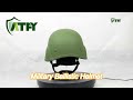 Soldierly PASGT Bulletproof Helmet For Army Aramid / PE Level NIJ IIIA