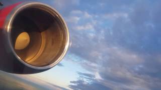 Bombardier CRJ-200  flight. Jet view