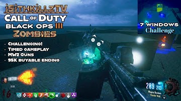 NEW 7 Window Challenge is surprisingly difficult with instant spawners! - Bo3 custom zombies