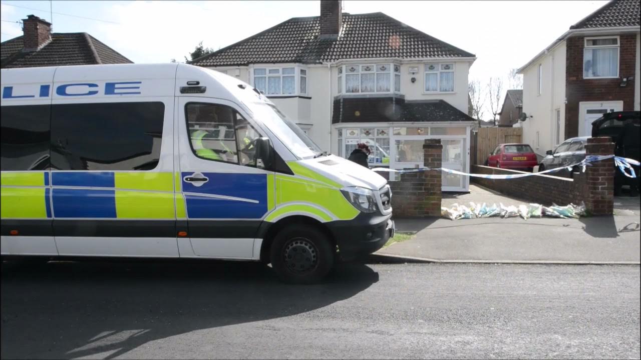 Police at Boundary Avenue, Rowley Regis after woman, 85, killed by two