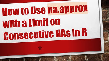 How to Use na.approx with a Limit on Consecutive NAs in R