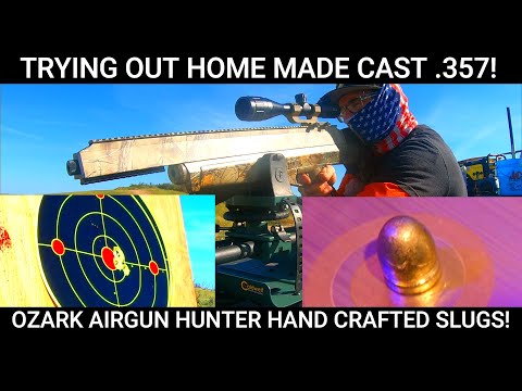 TESTING OUT SLUGS FROM THE OZARK AIRGUN HUNTER! BENJAMIN BULLDOG SHOWS IT CAN EAT HOME CAST ROUNDS!