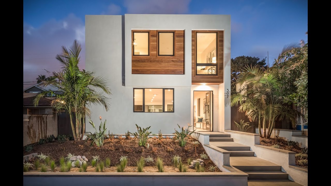 Encinitas New Construction at Moonlight Beach - YouTube
