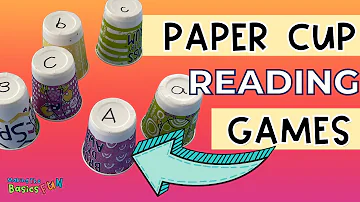 5 Fun Reading Games For Kindergarten And First Grade Using Paper Cups