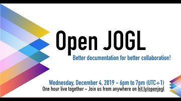 Open JOGL - Documentation for open projects