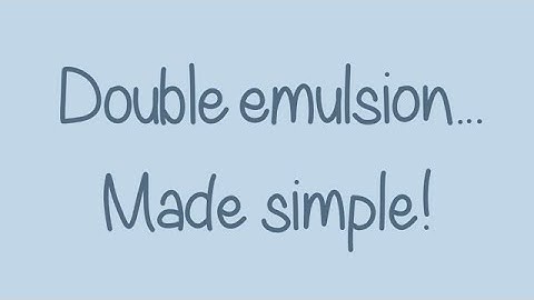 Single-core double emulsions made easy!
