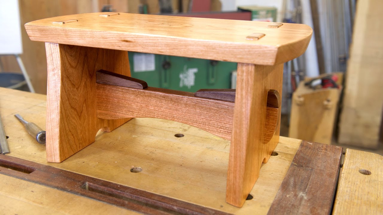 Japanese Joinery - Build a Step Stool - YouTube