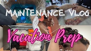 VACATION PREP | MAINTENANCE VLOG | GET READY WITH ME | PACKING | HAIR | PEDICURE | NAILS & more