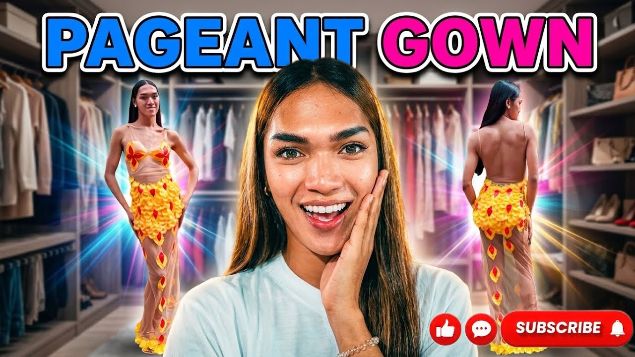 VLOG#31💛DIY PAGEANT GOWN 😍 ️ THE MAKING OF SEE THROUGH ️🪡🧵👗 ...