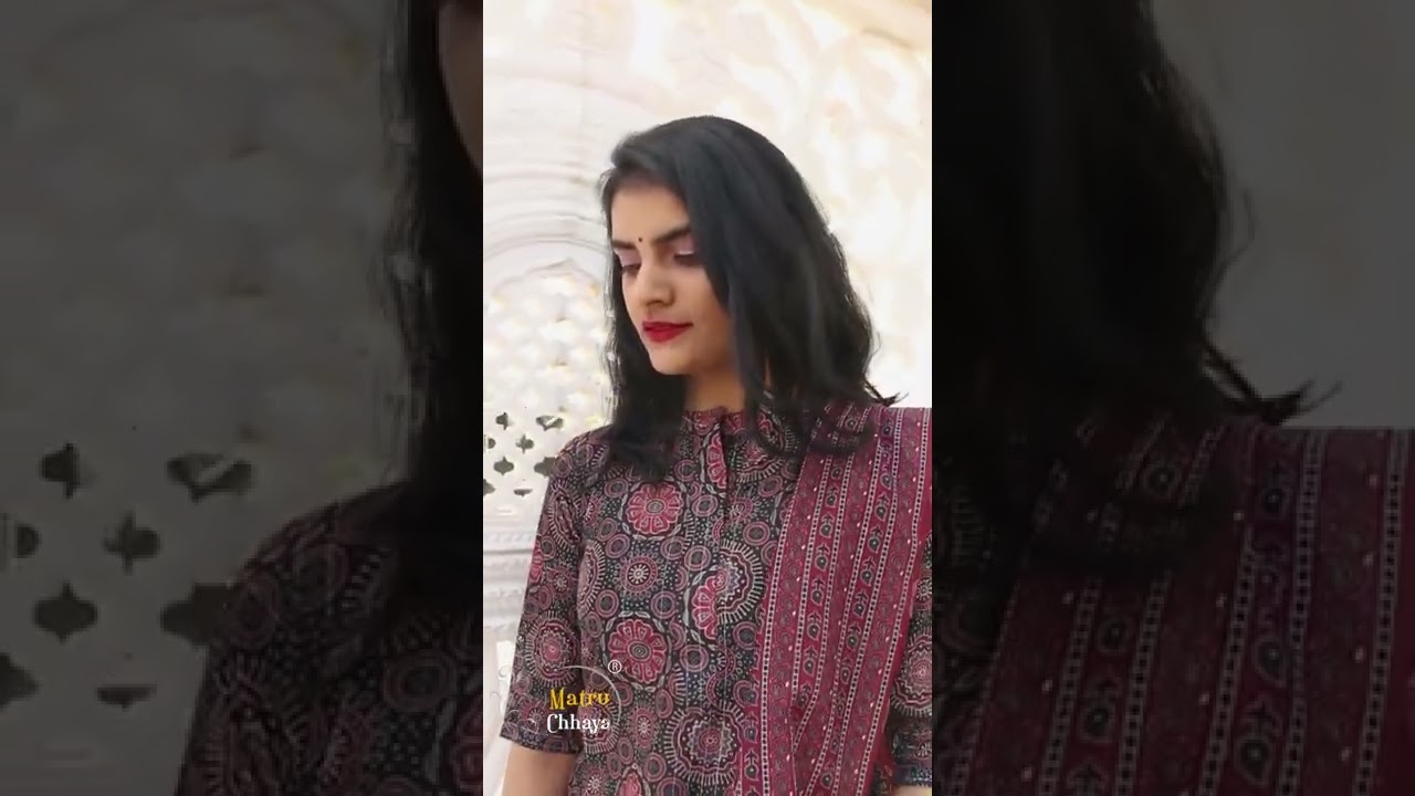 MatruChhaya Maroon Colour Sequence & Silver line Premium Quality Unstitched Kurti Material