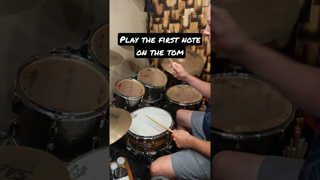 Inverted Paradiddle-diddle fill aka Benny Benjamin fill 