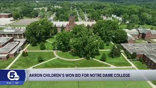 Akron Childrens wins bid for Notre Dame College property