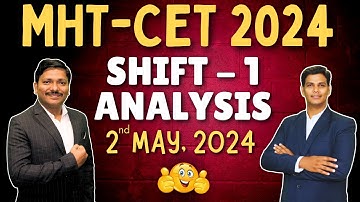 MHT-CET 2024 MATHS SHIFT ANALYSIS : 2ND MAY SHIFT 1 ANALYSIS BY DINESH SIR | DINESH SIR LIVE STUDY