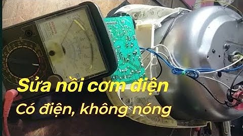 Sửa nồi cơm điện tử sharp có điện vào không nóng