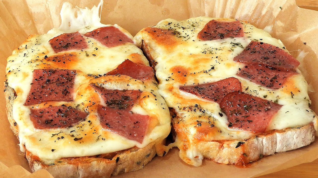 Air fryer Toast Pizza Easy 10 Minutes Breakfast YouTube