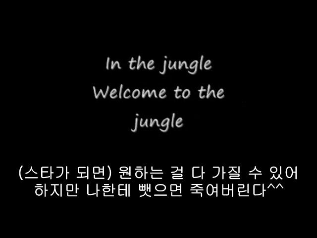 Welcome to the Jungle with KOR SUB LYRICS 한글자막 class=