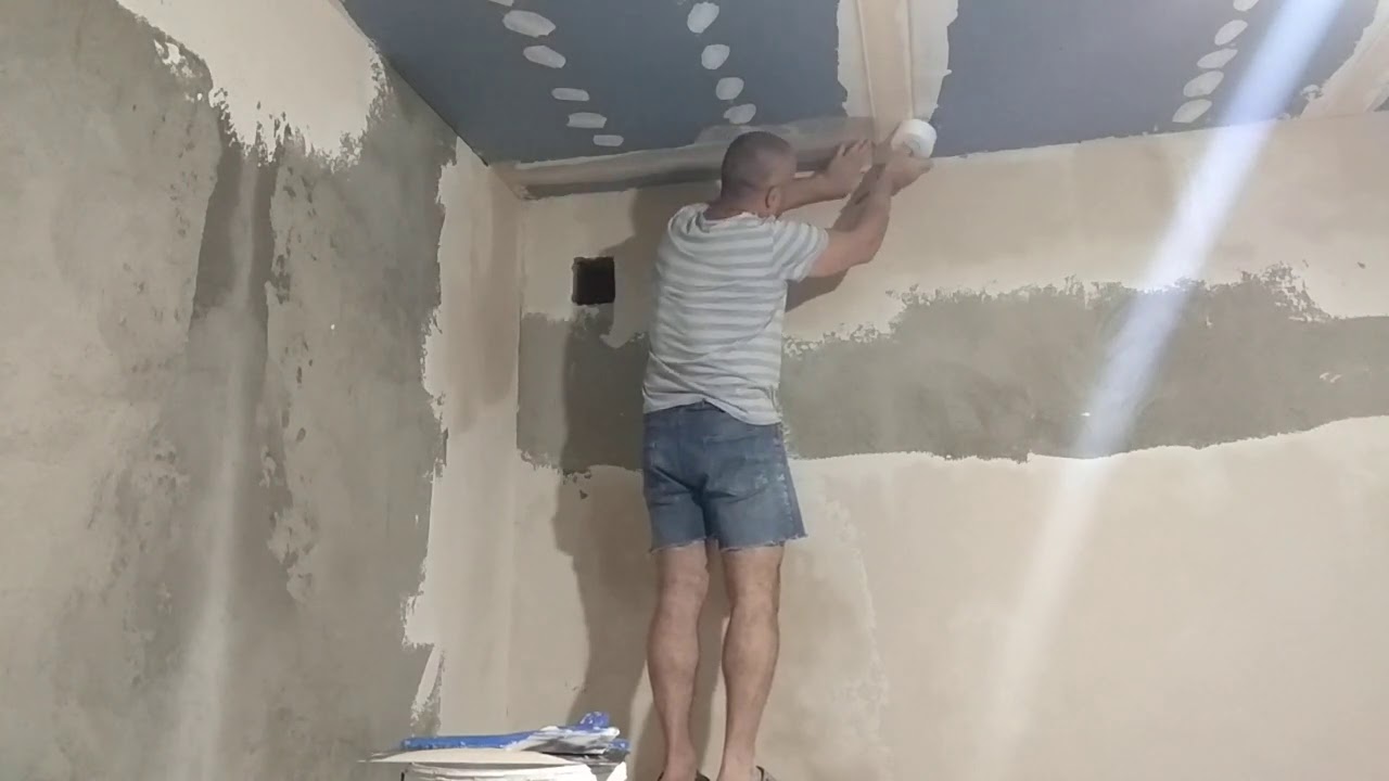 Заделка швов ,стыков на гипсокартоне - YouTube