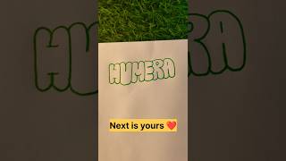 Humera Name in Bubble Letters 💖✨ | Easy & Stylish Drawing Tutorial
