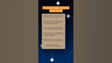 5 Cheat Codes I Wish I Knew at 20#motivation #money #motivational #psychology #darkpsychology