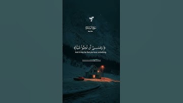 الله يخبئ الخير في ما تظنه شرا_أرح قلبك🎧💙#راحة_نفسية#تلاوة_خاشعة#quran#قرآن#معاذ_صيام