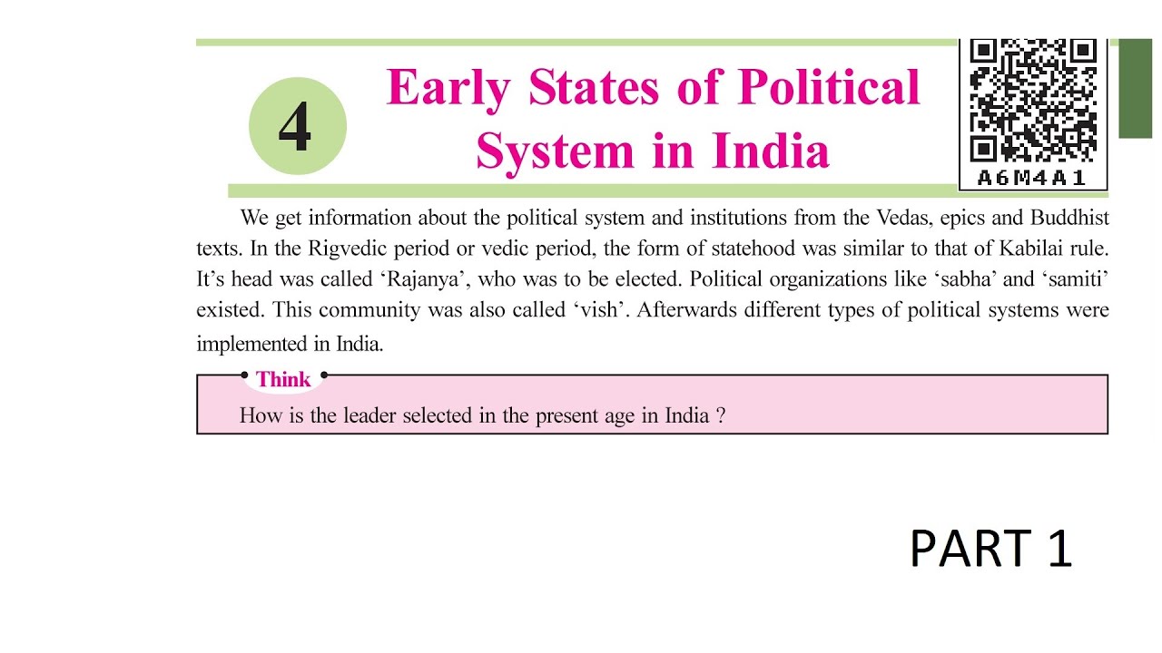 L4 EARLY STATES OF POLITICAL SYSTEM IN INDIA GSEB SOCIAL SCIENCE CLASS 6 PART 1 CLASS 6 SOCIAL SCIEN