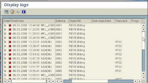 SAP SD - SLG1 Application Error log monitor