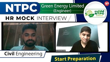 HR Mock Interview For NTPC Green Energy Limited | Civil Engg. | Start Interview Preparation
