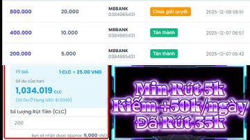 Đã Rút 35k Từ APP Nhiệm Vụ Kiếm +50k/Ngày Hơn 2000 Nhiệm Vụ Đơn Giản Min Rút 5k Autopay Ko Vốn
