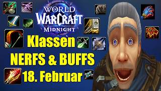 Massive Class Buffs & Nerfs on February 18th | WoW Midnight