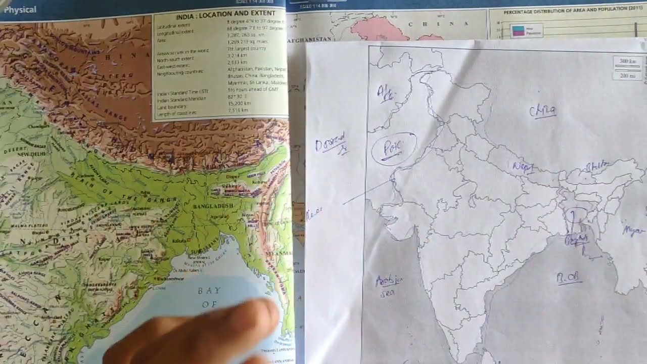 India's Political map | Basic overview | India+ neighbours - YouTube