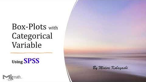 Boxplot with Categorical Variable using SPSS