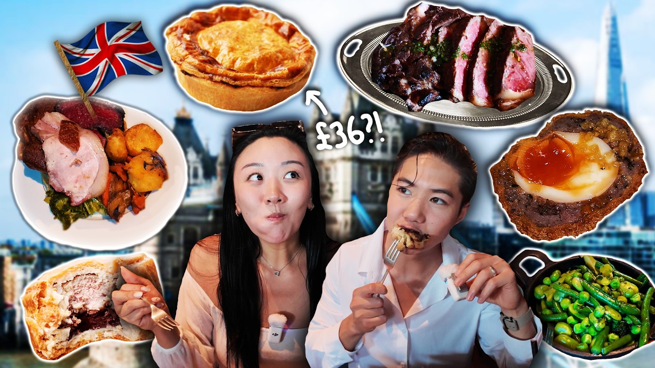 Only Eating Traditional British Foods For A Day!! 🇬🇧