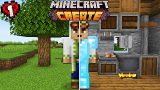 The BEST START with the Create Mod in Minecraft Hardcore!