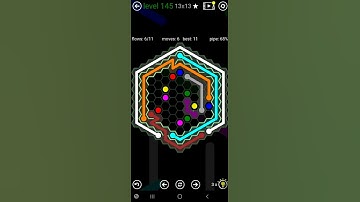 How To Solve Flow Free Hexes Courtyard Spin Level 145 13x13 Board Walk Through Solution Walkthrough