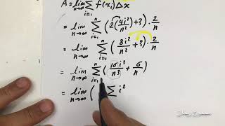 Riemann Sum مجموع ريمان للصف الثاني عشر المتقدم للأستاذ صكبان صالح محمد