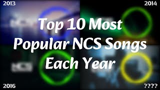 Top 10 Most Popular NCS Songs Each Year (2013 ~ 2023) #ncs #nocopyrightsounds