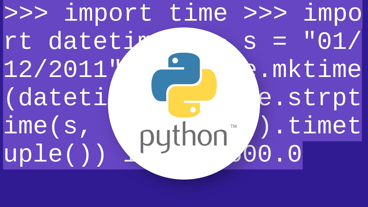 Convert String Date To Timestamp In Python YouTube