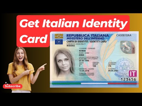 How to Get Italian Identity Card| Apply for Carta di Identita