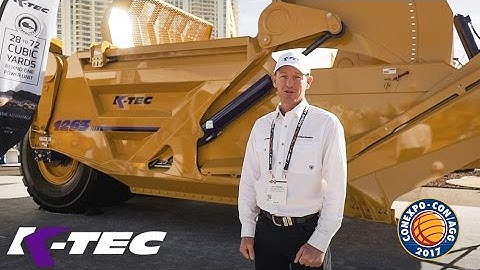 K-Tec 1263 ADT Scraper Walk Around - CONEXPO 2017