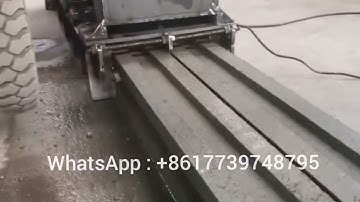 Concrete column machine with 4-side grooves for the boundary wall  corner application
