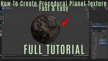 Blender Tutorial Part1 | How To Make A Procedural Rocky Planet