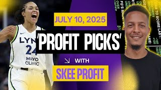 Thursday WNBA Picks, Predictions & Best Bets | Lynx vs Sparks | Aces vs Mystics | Profit Picks 7/10