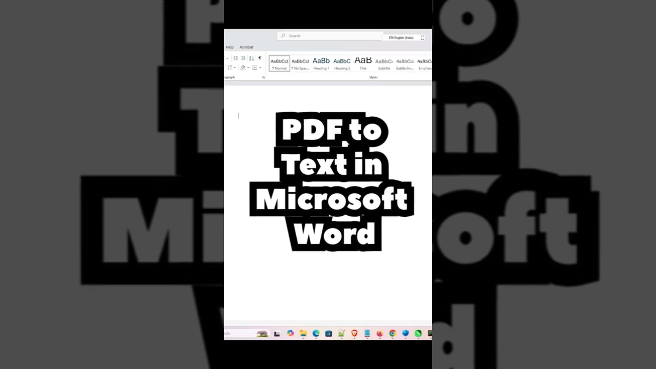 How to Change PDF to Text in Microsoft Word - 2025