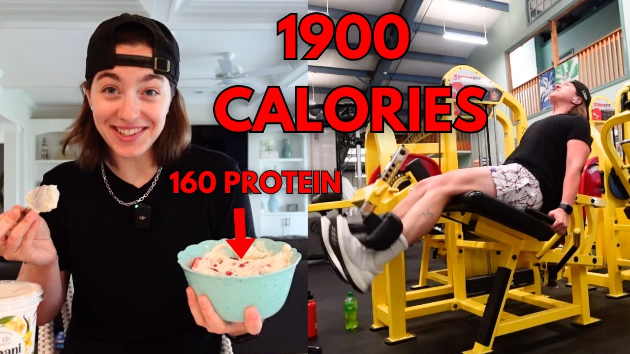 FULL DAY OF EATING TO LOSE FAT + LOWER DAY | LOONYTUBE EP. 31