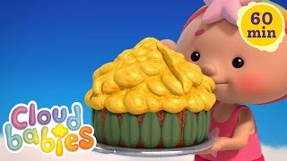 🍐  🧁 Yummy Baby Food Bedtime Stories | Cloudbabies 1 hour of full episodes | Cloudbabies 