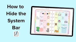 How to hide the system bar at the bottom | Penly app tutorial