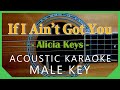 If I Ain't Got You - Alicia Keys[Acoustic Karaoke | Male Key]