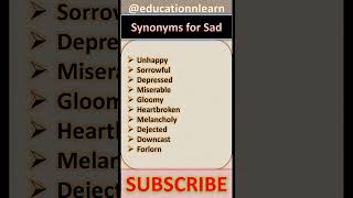 Synonyms For sad  10 Different Ways To Say Sad In English
